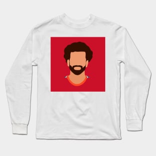 Mohamed Salah Minimalistic Face Art Long Sleeve T-Shirt